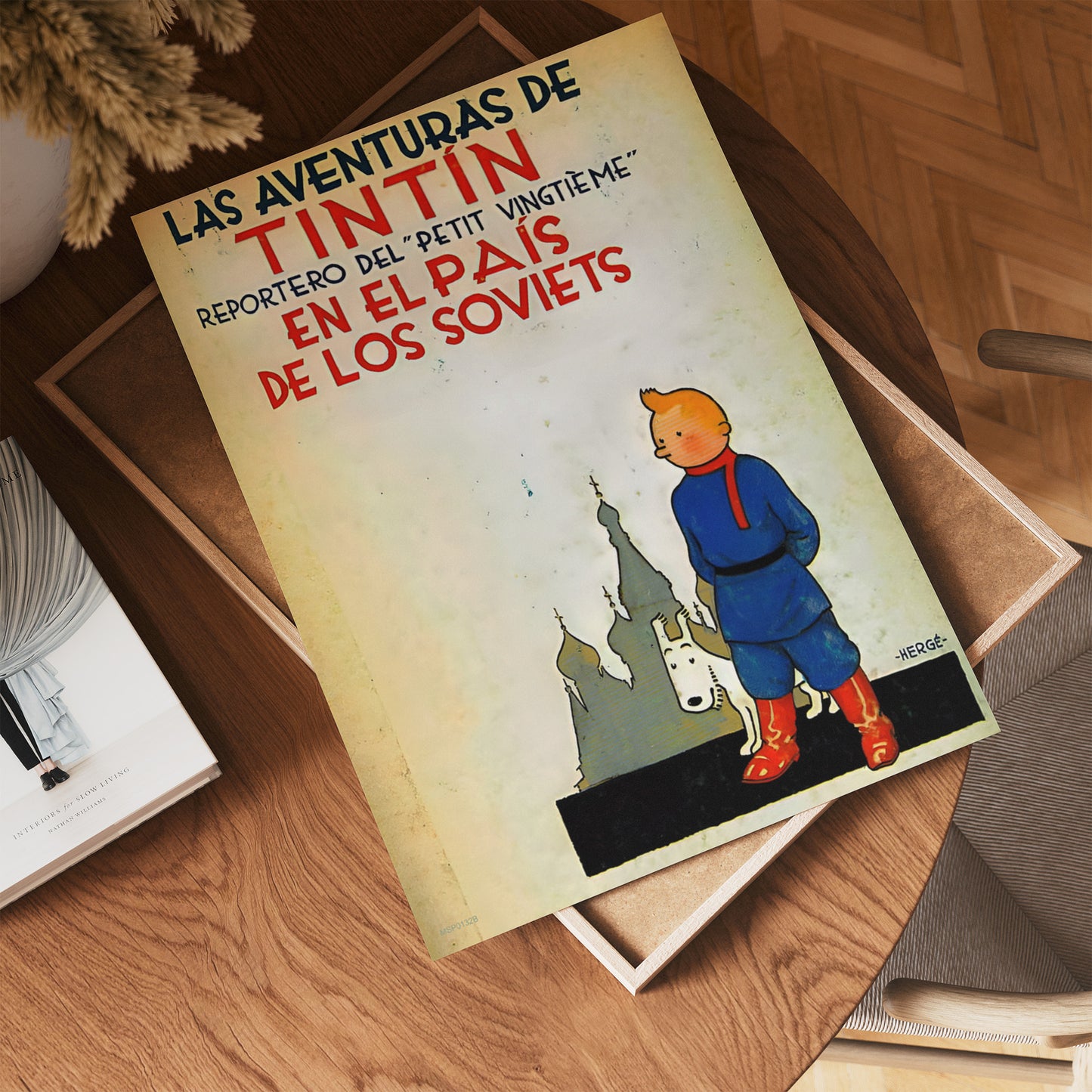 Tin Tin Land of the Soviets Cover Poster Art Print 30x40cm