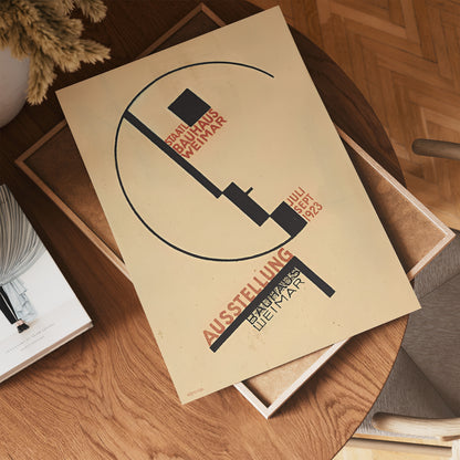 1923 Bauhaus Exhibition Poster by Oskar Schlemmer 30x40cm Art Poster Print