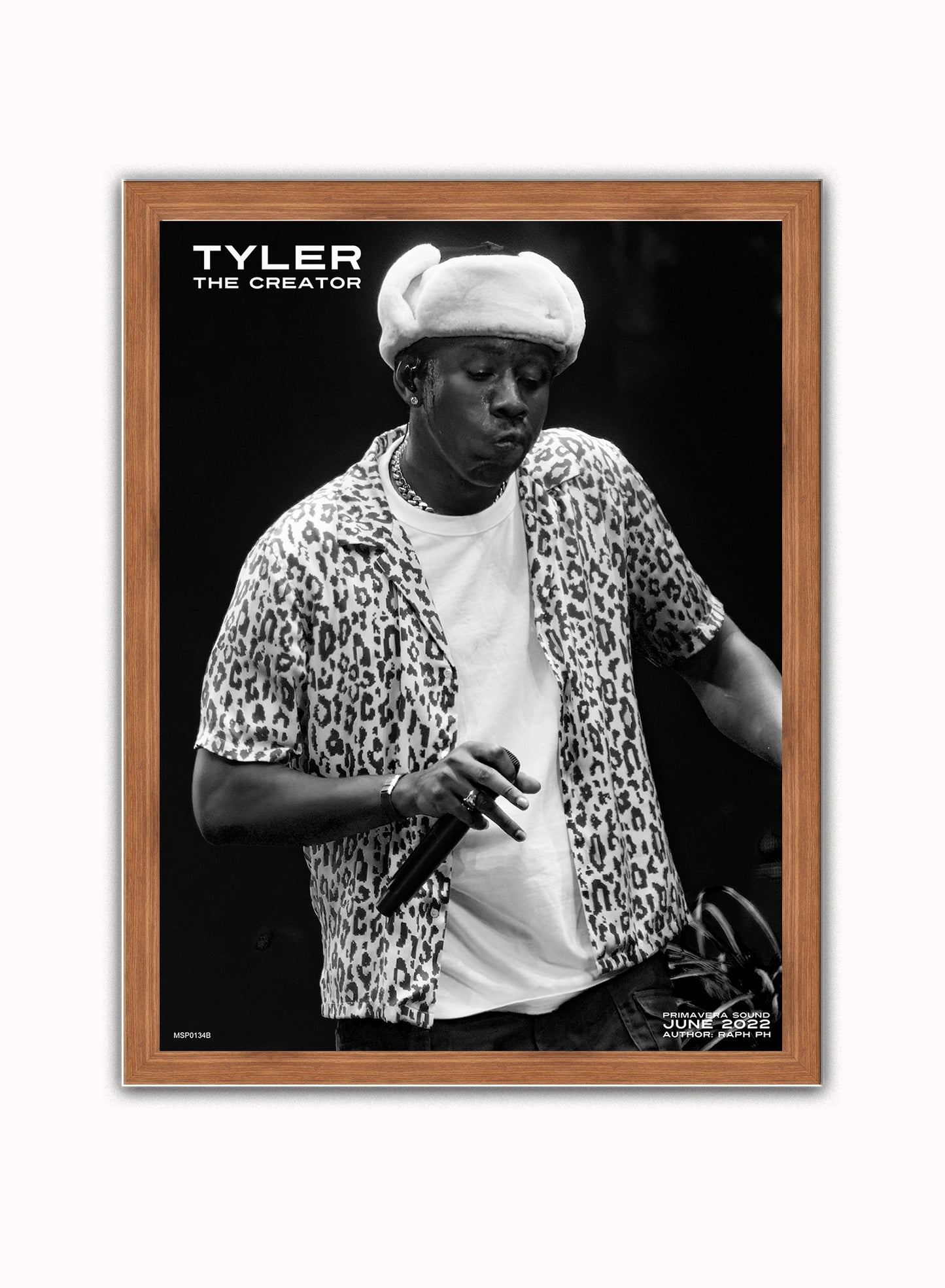 Tyler the Creator June 2022 Poster Art Print 30x40m Vintage Poster Wall Art Print Dark Wood