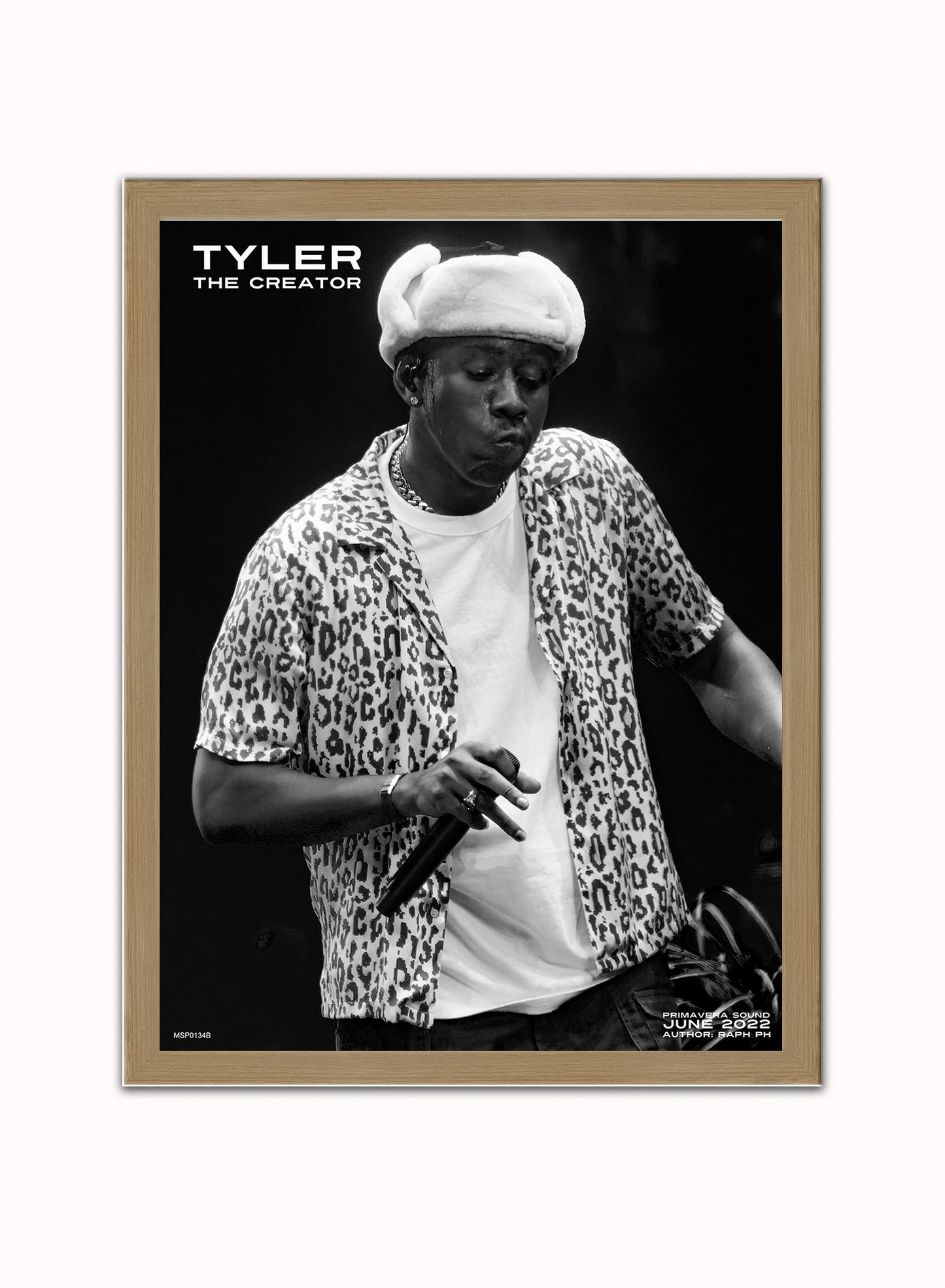 Tyler the Creator June 2022 Poster Art Print 30x40m Vintage Poster Wall Art Print Light Wood