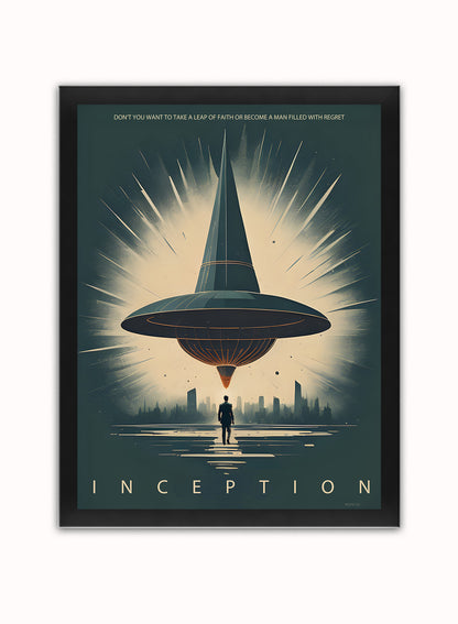 Inception "Totem" inspired Vintage Poster Wall Art Print 30x40cm Black Frame