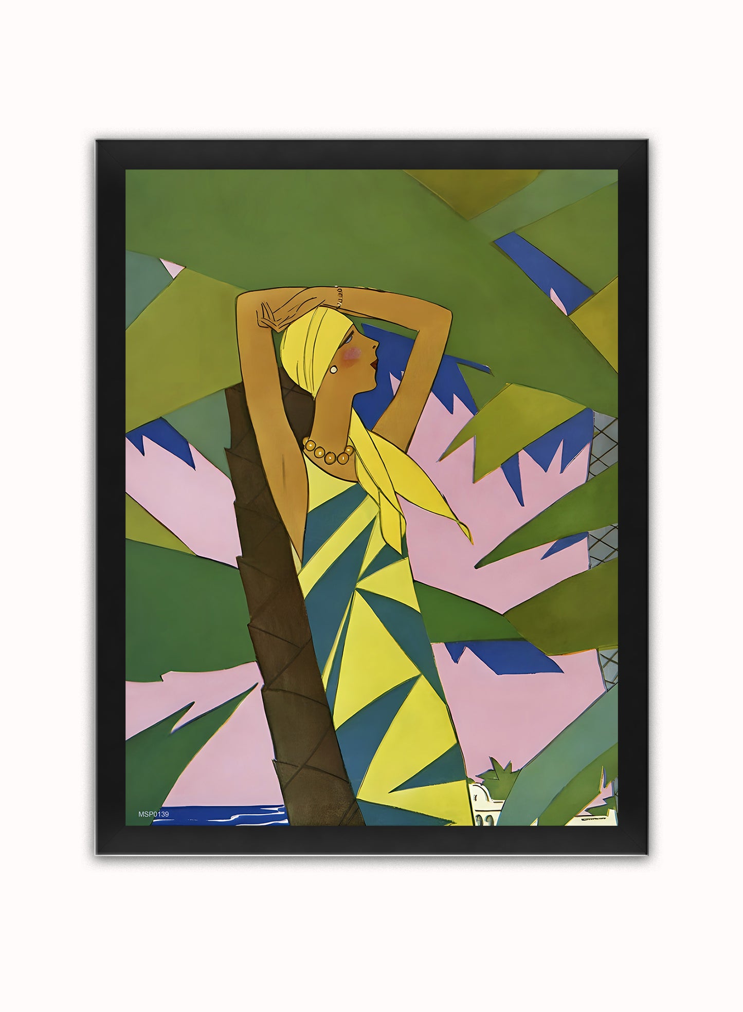 Eduardo Benito Fashion Vintage Art Wall Art Print 30x40cm Black Frame