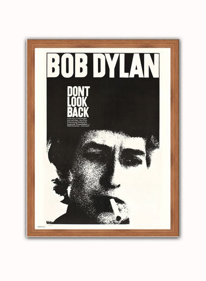 Bob Dylan don't look back Poster Art Print 30x40m Vintage Poster Wall Art Print Dark Wood