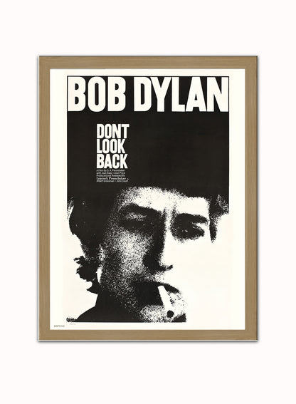 Bob Dylan don't look back Poster Art Print 30x40m Vintage Poster Wall Art Print Light Wood