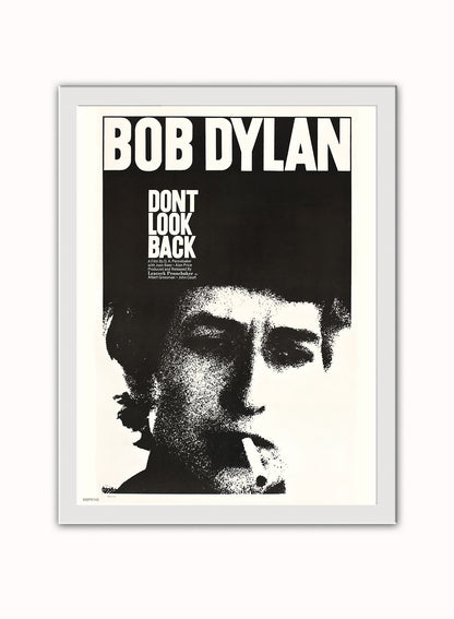 Bob Dylan don't look back Poster Art Print 30x40m Vintage Poster Wall Art Print White Frame