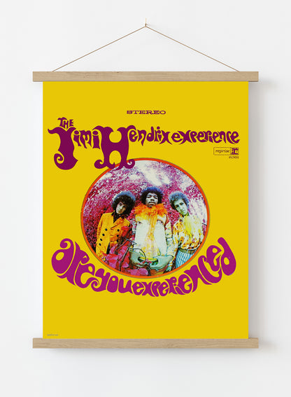 Jimi Hendrix are you experienced Vintage Art Wall Art Print Hanger