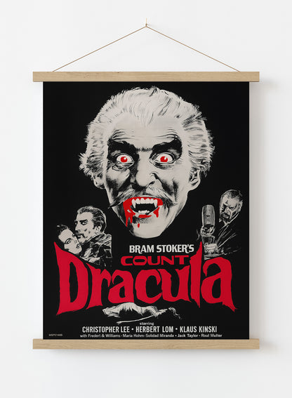 Count Dracular, Christopher Lee Poster Art Print Vintage Poster Wall Art Print 30x40cm Hanger