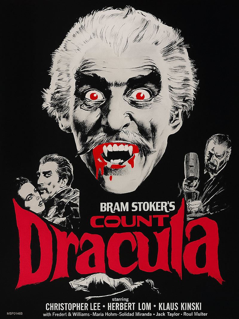 Count Dracular, Christopher Lee Poster Art Print 30x40cm
