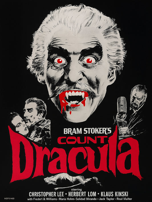 Count Dracular, Christopher Lee Poster Art Print 30x40cm