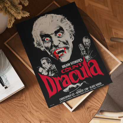 Count Dracular, Christopher Lee Poster Art Print 30x40cm