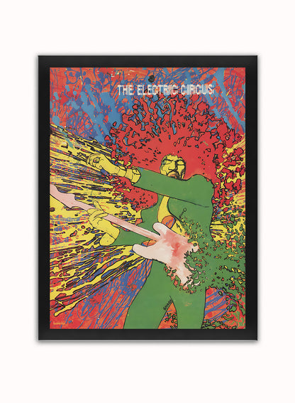 JIMI HENDRIX Promotion Poster 1970 Vintage Poster Wall Art Print 30x40cm Black Frame