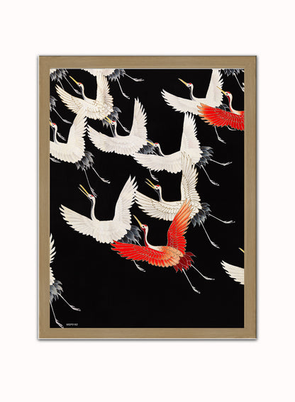 Ohara Koson Japanese Woodblock Print Bundle – 6 Framed Ukiyo-e Wall Art Prints | Save £30