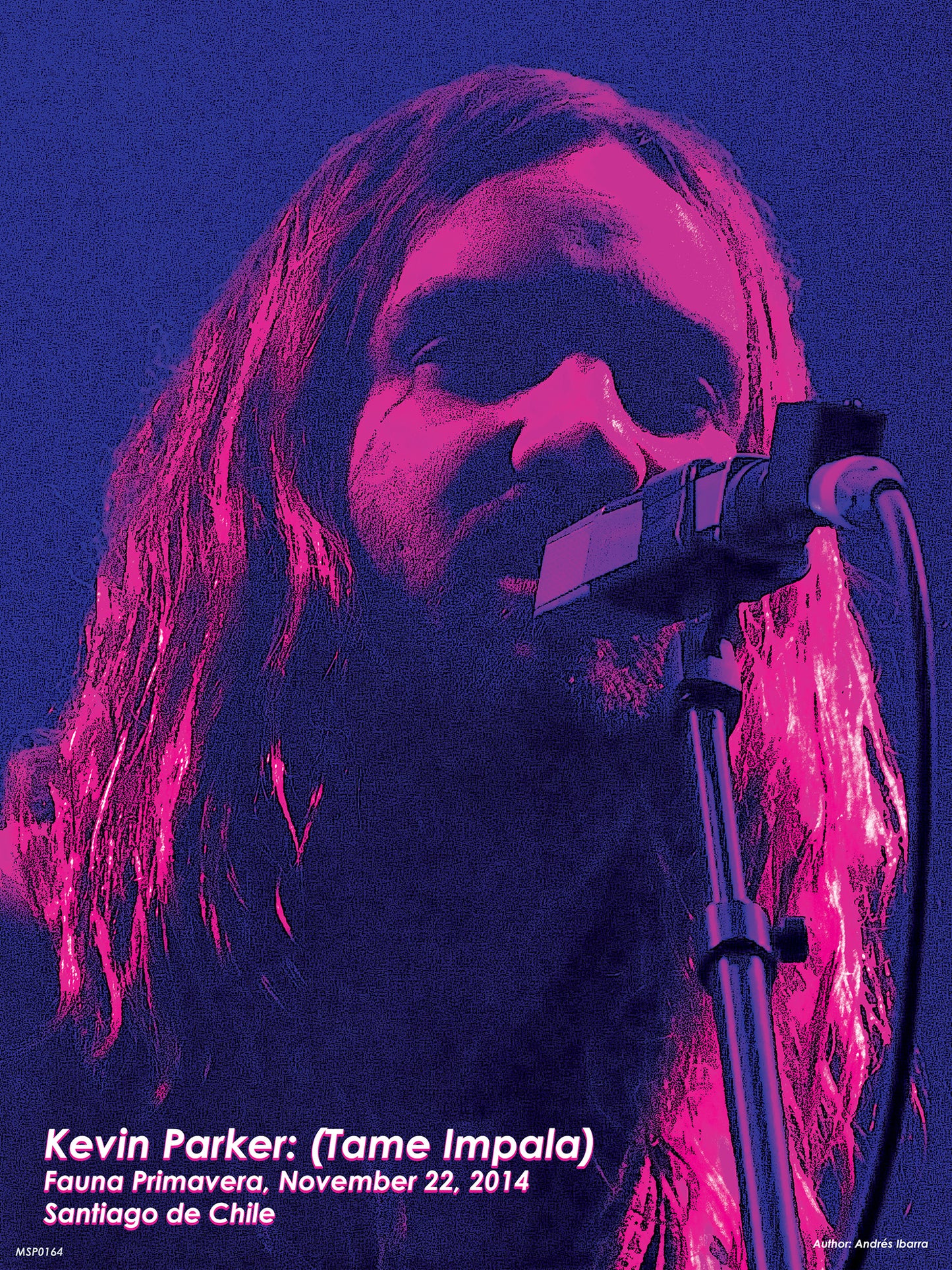 Tame Impala (Kevin Parker) Live Poster Art Print 30x40m