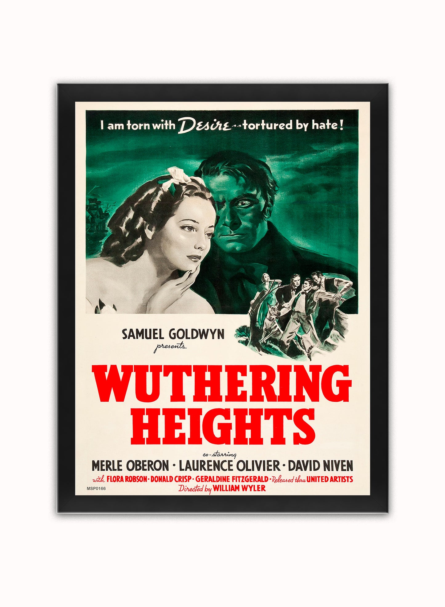 Wuthering Heights Poster Art Print Vintage Poster Wall Art Print 30x40cm Black Frame