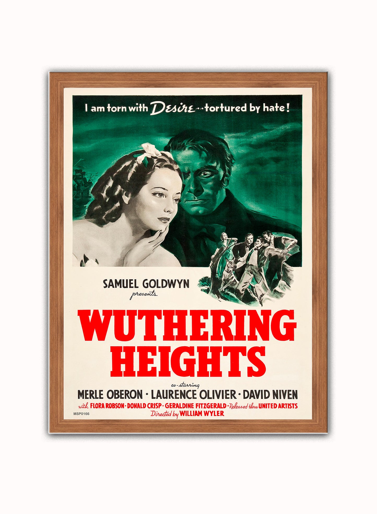 Wuthering Heights Poster Art Print Vintage Poster Wall Art Print 30x40cm Dark Wood