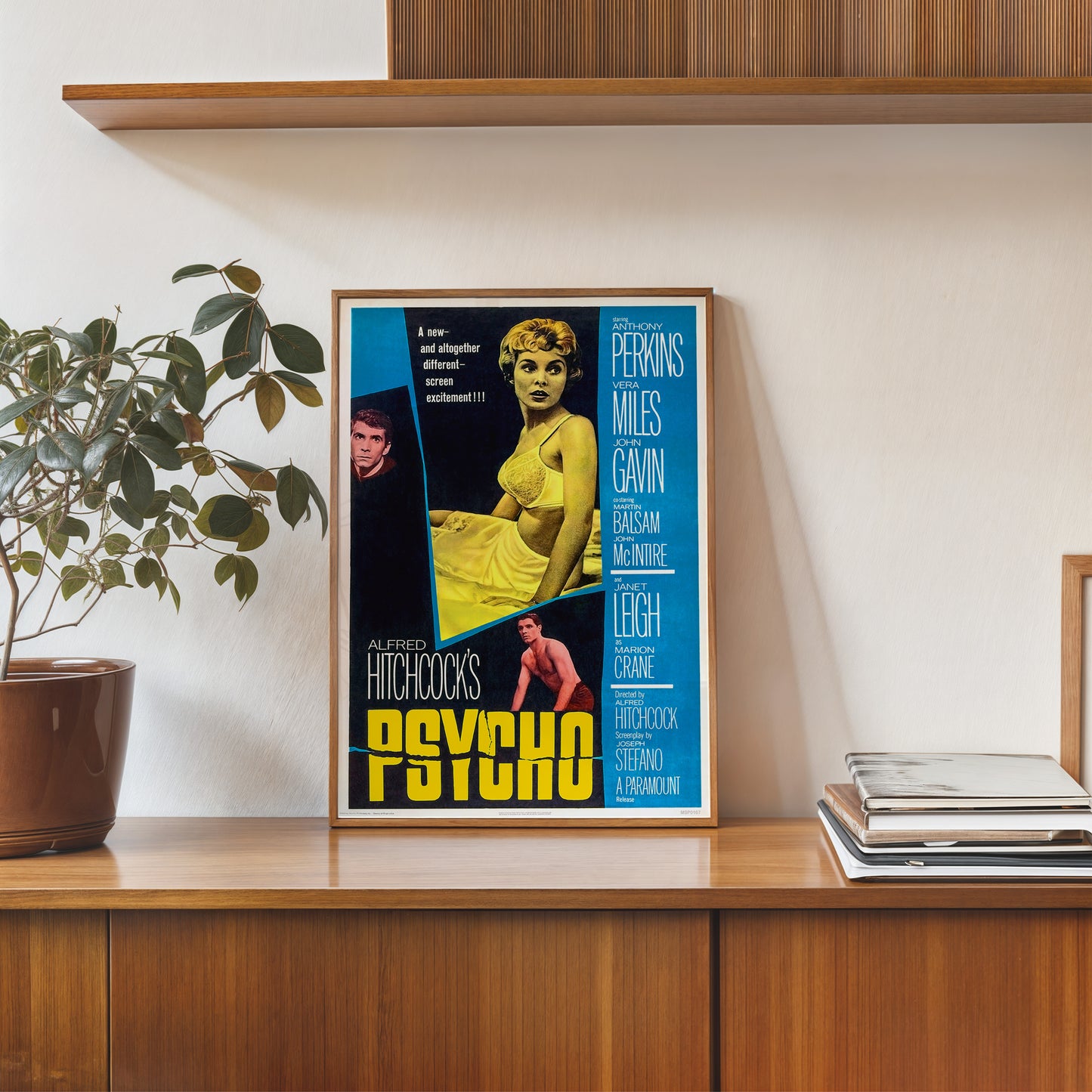 Alfred Hitchcock's Psycho Poster Art Print Vintage Poster Wall Art Print 30x40cm