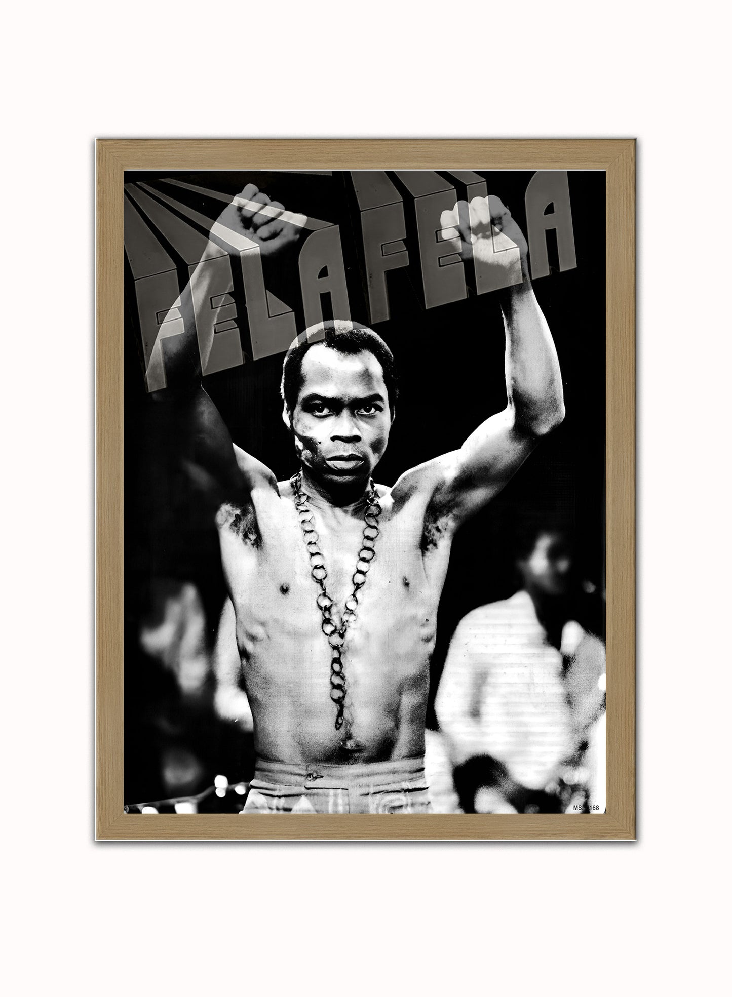 Fela Kuti Poster Art Print 30x40m Vintage Photo Wall Art Print Light Wood