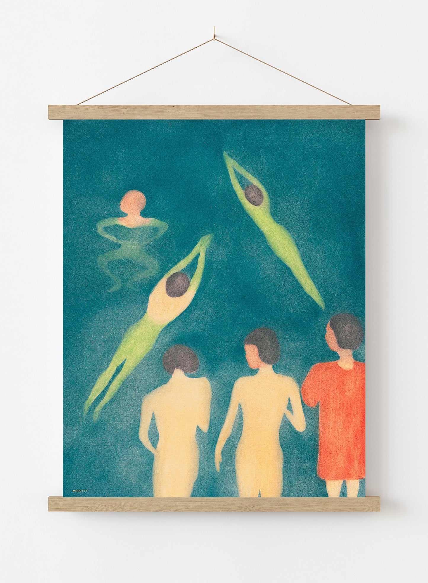 "Boys Bathing" Exhibition poster by Edvard Munch. Art Print Vintage Art Wall Art Print 30x40cm Hanger