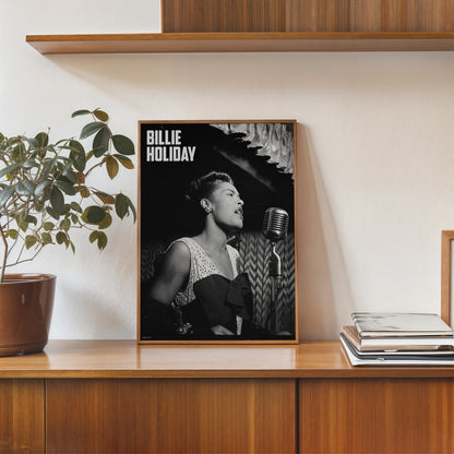 Billie Holiday performing at the Downbeat Club 1947 Poster Art Print 30x40m Vintage Photo Wall Art Print (Copy)