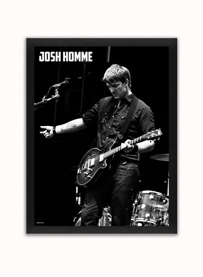 Josh Homme at Wireless Festival, 2007 Poster Art Print 30x40m Vintage Photo Wall Art Print Black Frame