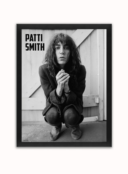 Patti Smith Photo by Frank Stefanko Poster Art Print 30x40m Vintage Photo Wall Art Print Black Frame