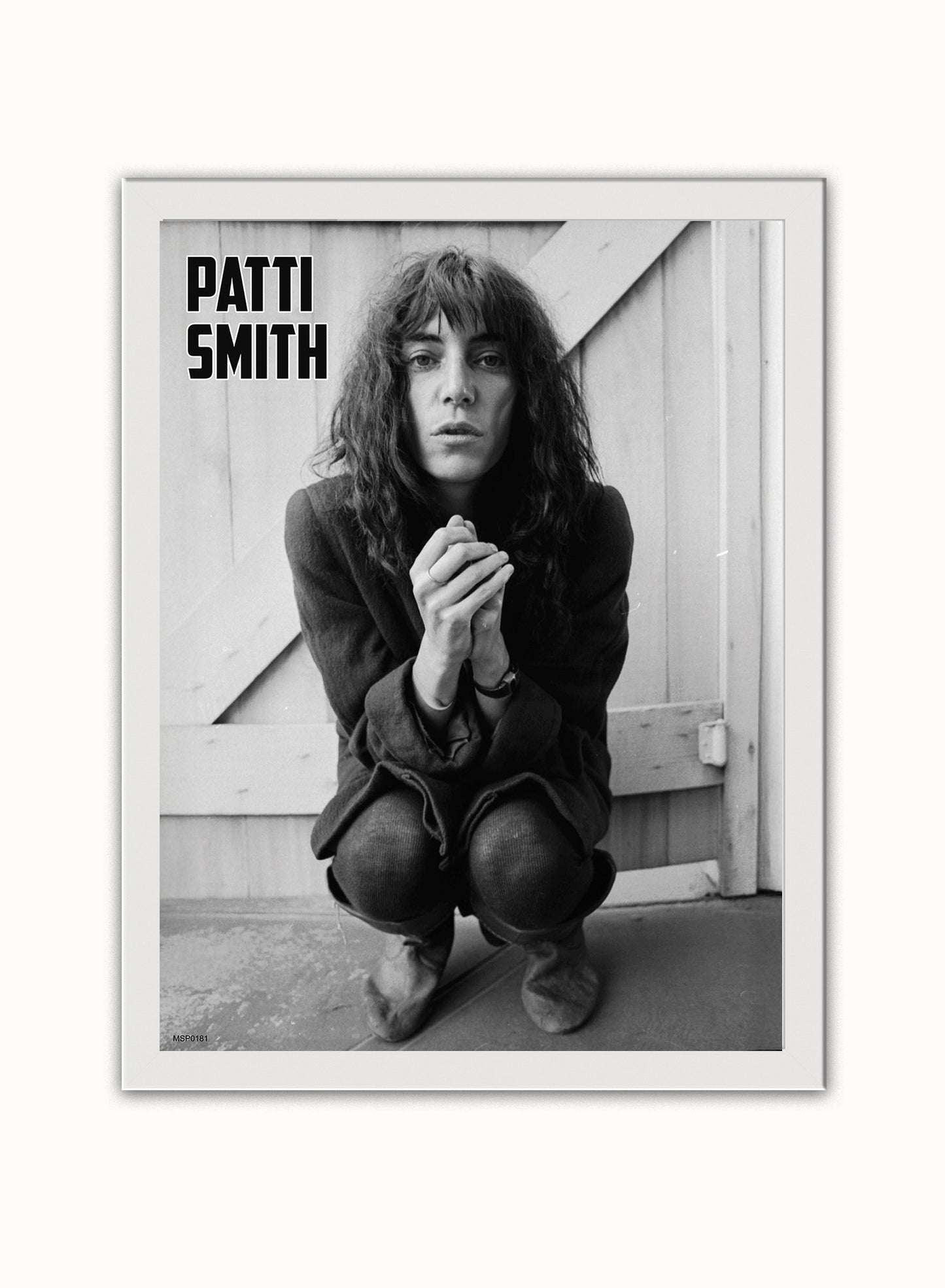 Patti Smith Photo by Frank Stefanko Poster Art Print 30x40m Vintage Photo Wall Art Print White Frame