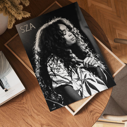 Photo of American R&B singer SZA (Solána Imani Rowe) 2014 Poster Art Print 30x40m Vintage Photo Wall Art Print
