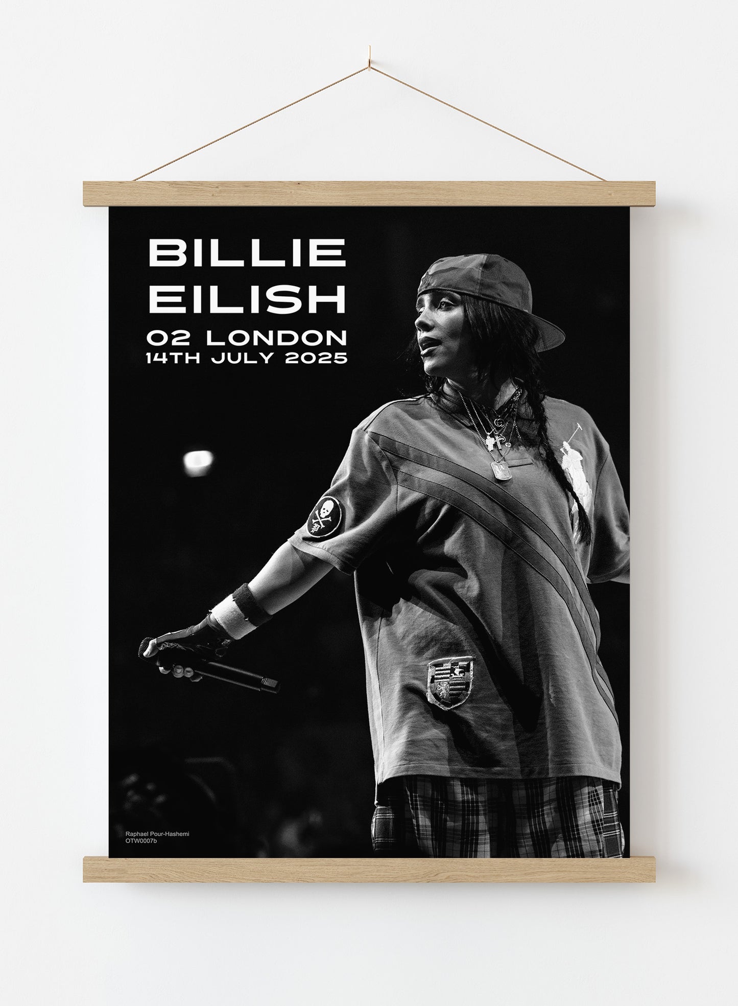 Billie Eilish July 2025 Poster Art Print 30x40m Vintage Poster Wall Art Print Hanger