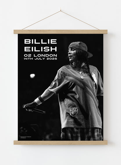 Billie Eilish July 2025 Poster Art Print 30x40m Vintage Poster Wall Art Print Hanger