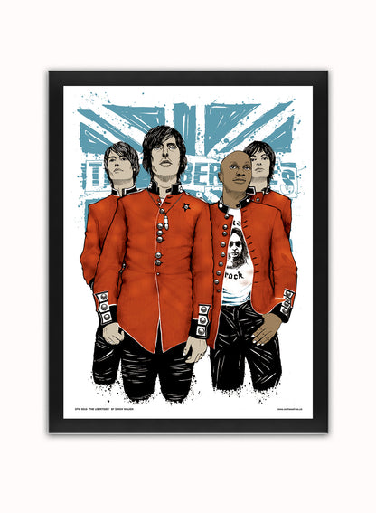 The Libertines, (Pete Doherty,) Poster art Print ( Vintage Poster Wall Art Print 40x30cm Black Frame