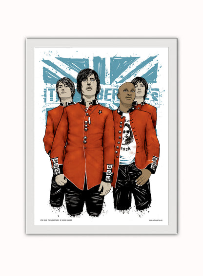 The Libertines, (Pete Doherty,) Poster art Print ( Vintage Poster Wall Art Print 40x30cm White Frame