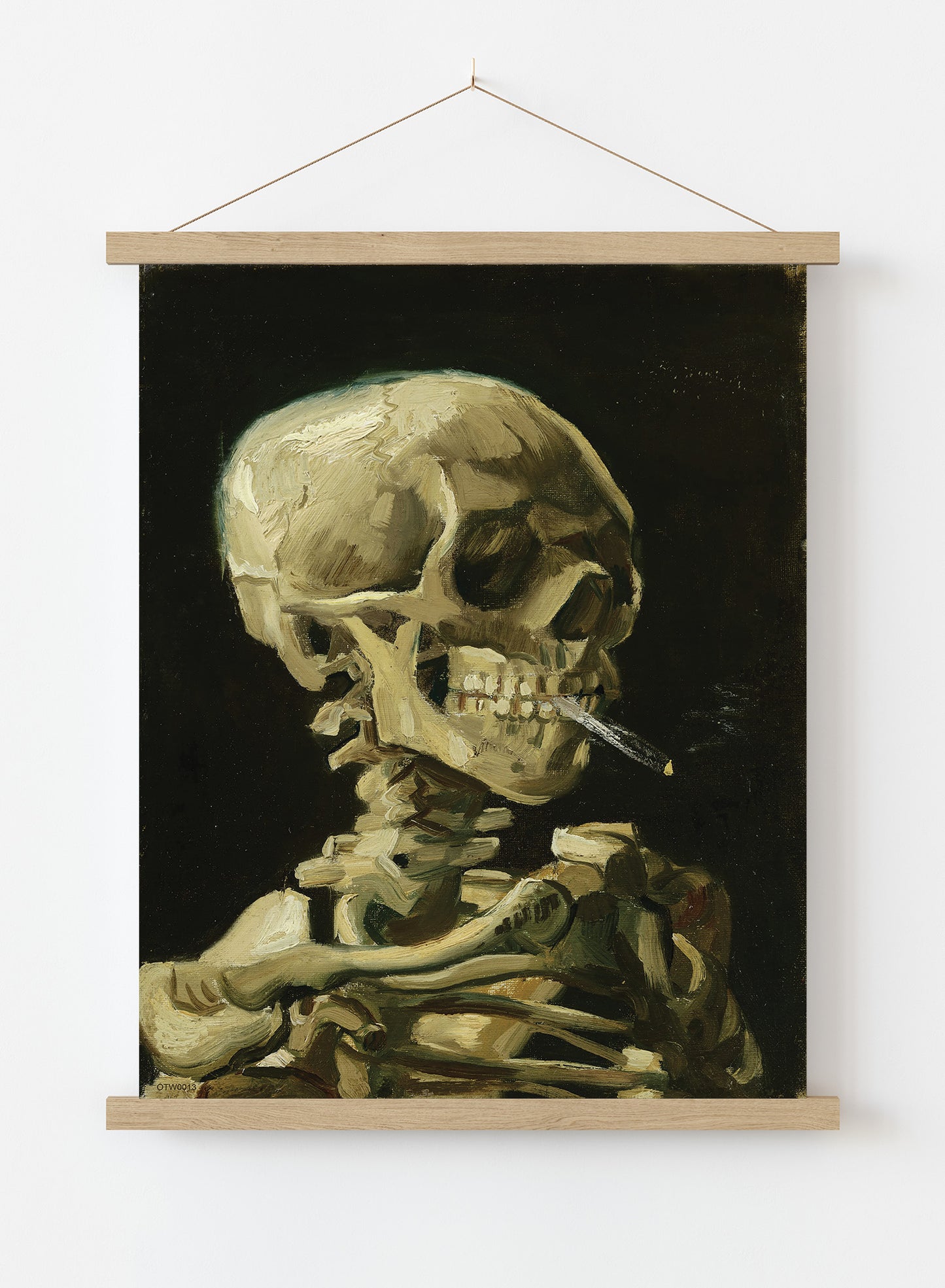 Van Gogh Head of a Skeleton Vintage Poster Wall Art Print 30x40cm Hanger