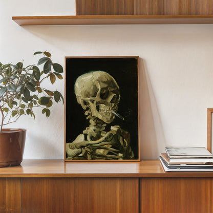 Van Gogh Head of a Skeleton 30x40cm Art Poster Print