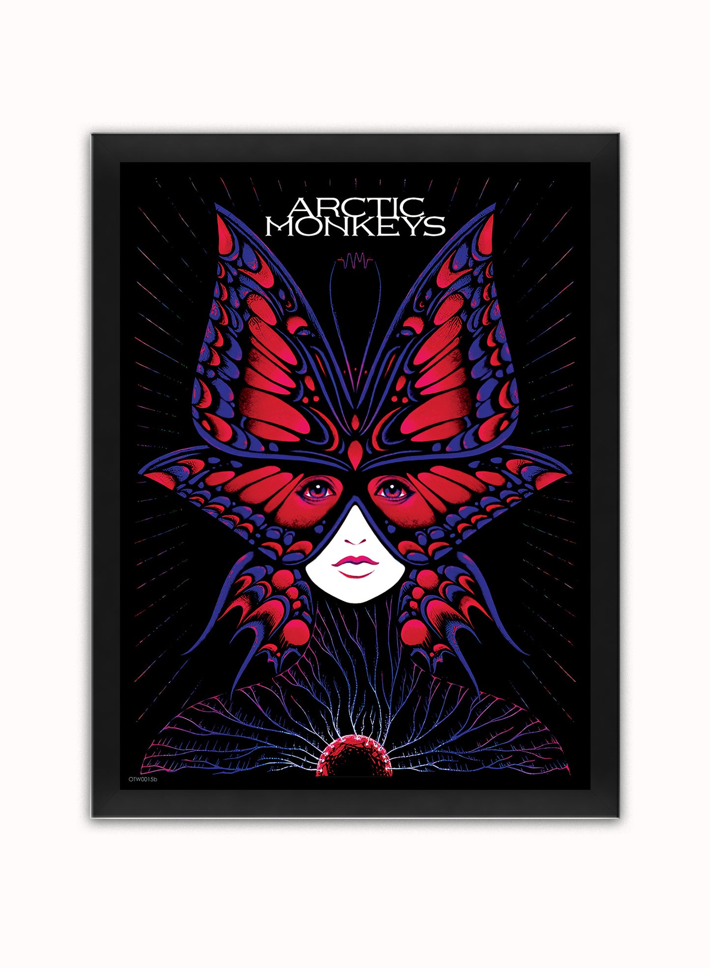 Arctic Monkeys Gig Poster Art Print 30x40m Vintage Poster Wall Art Print Black Frame
