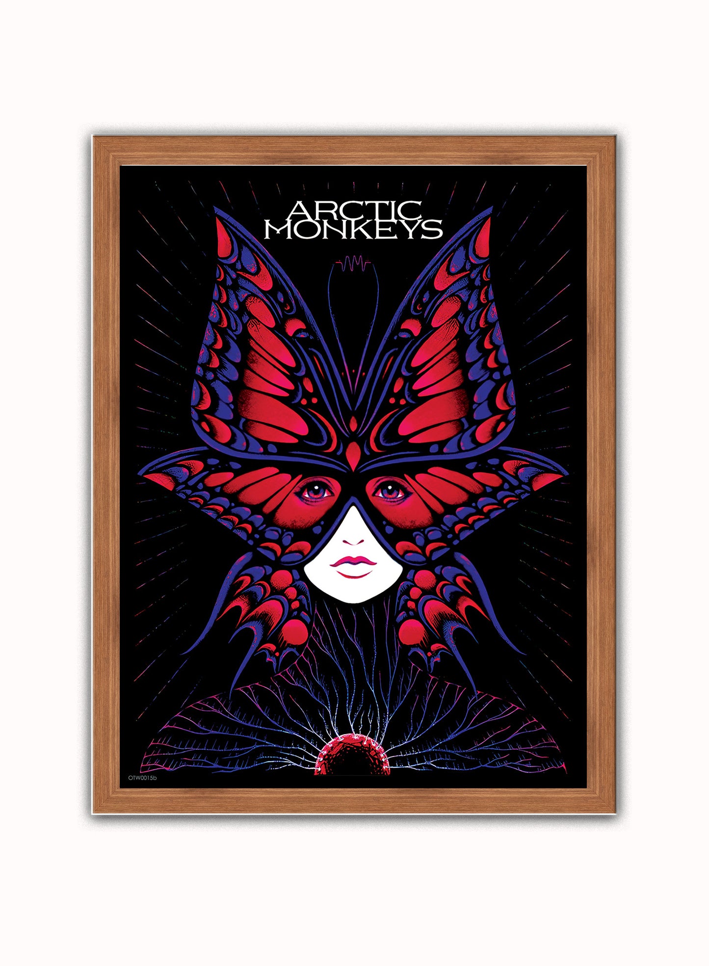 Arctic Monkeys Gig Poster Art Print 30x40m Vintage Poster Wall Art Print Dark Wood