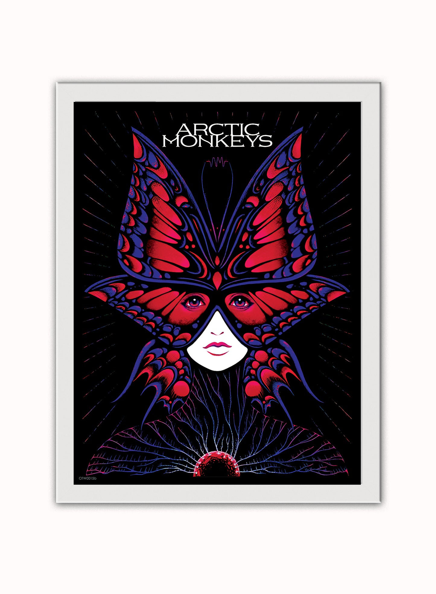 Arctic Monkeys Gig Poster Art Print 30x40m Vintage Poster Wall Art Print White Frame