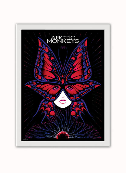 Arctic Monkeys Gig Poster Art Print 30x40m Vintage Poster Wall Art Print White Frame