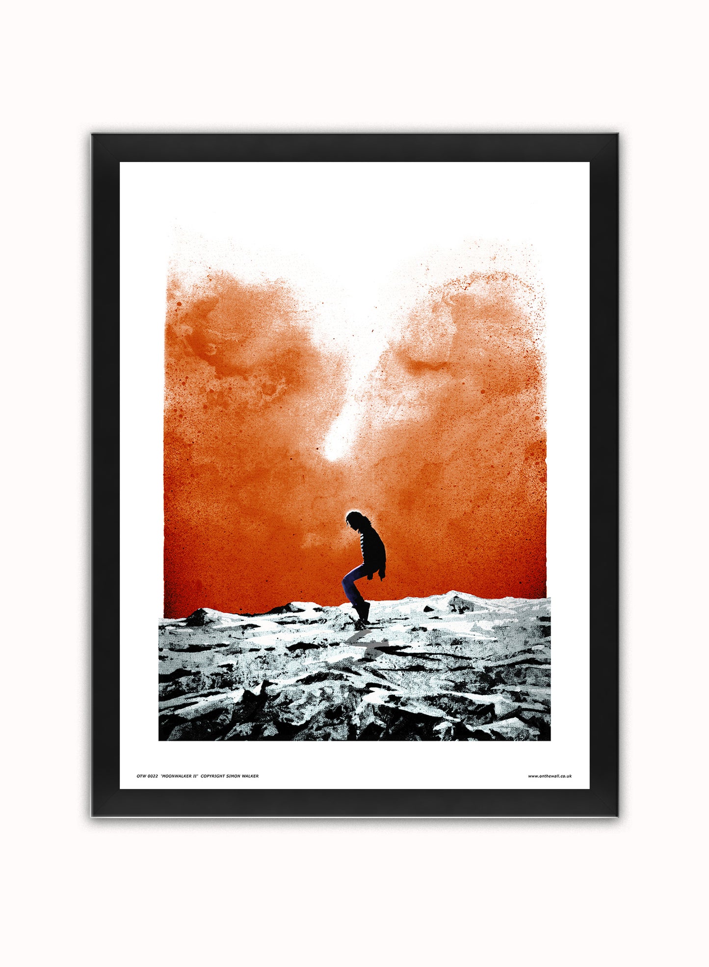 Michael Jackson - Moonwalker  - Poster Art Print Vintage Poster Wall Art Print 30x40cm Black Frame