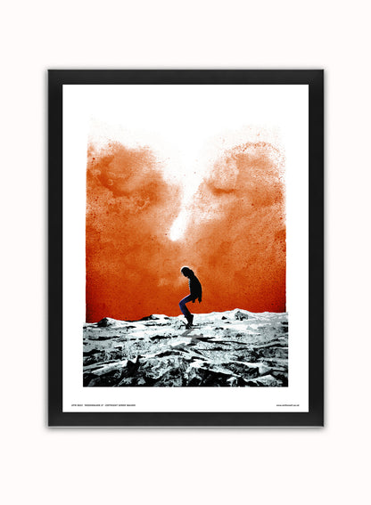 Michael Jackson - Moonwalker  - Poster Art Print Vintage Poster Wall Art Print 30x40cm Black Frame