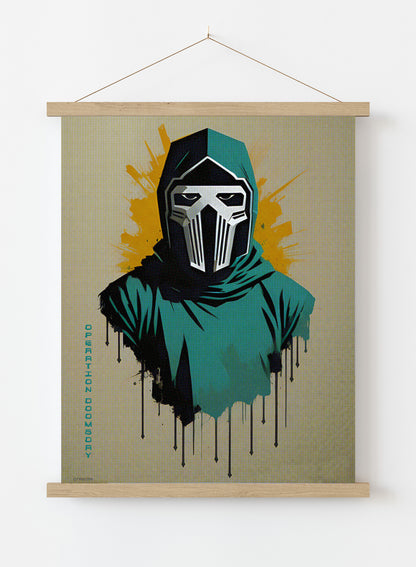 MF Doom Operation Doomsday Print – Andre Ibanez Vintage Poster Wall Art 30x40cm Hanger