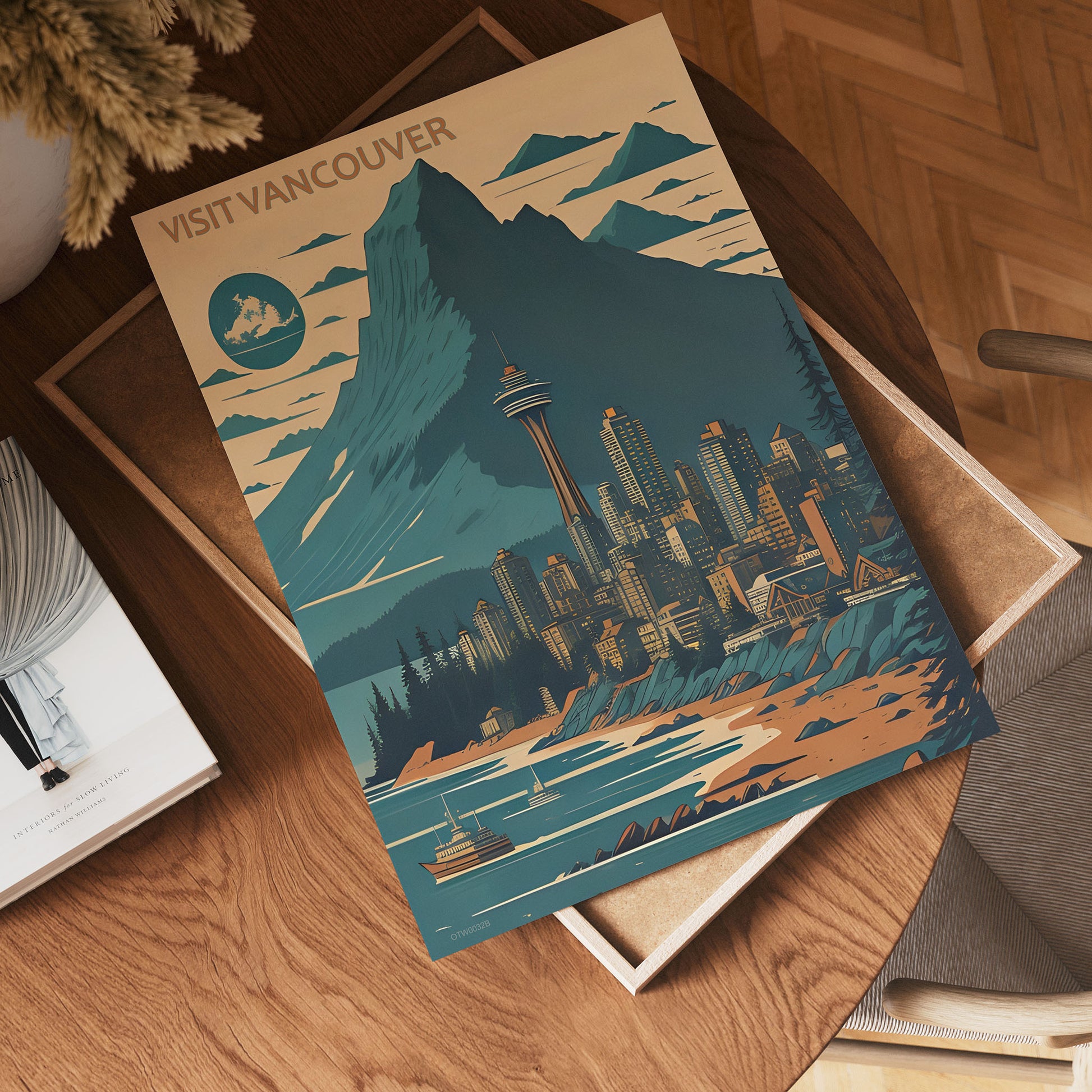 Visit Vancouver travel Poster Art Print 30x40cm