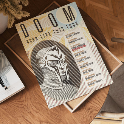 MF Doom Tour Poster Art Print 30x40m