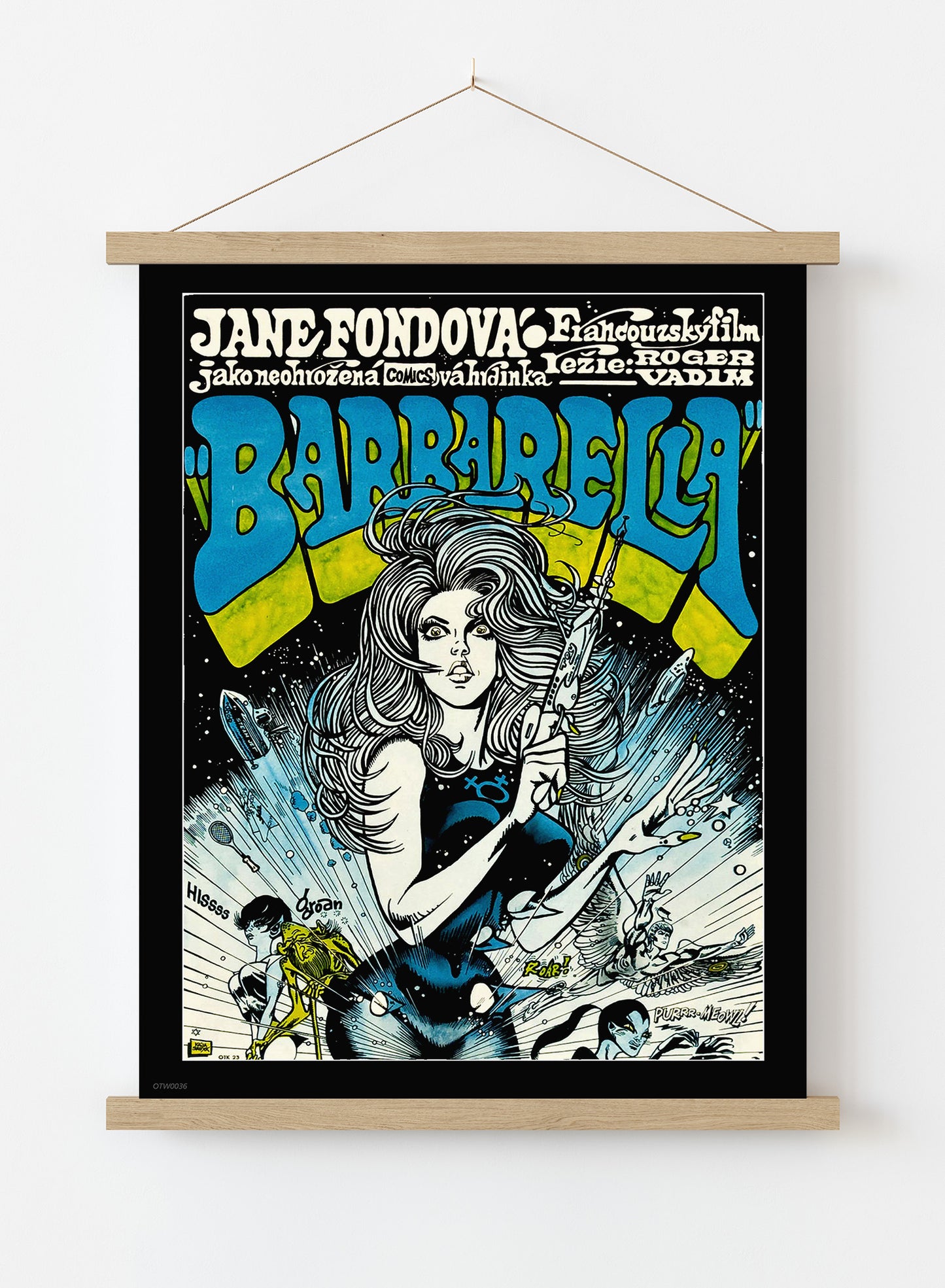 Barbarella Poster Art Print Vintage Poster Wall Art Print 30x40cm Hanger