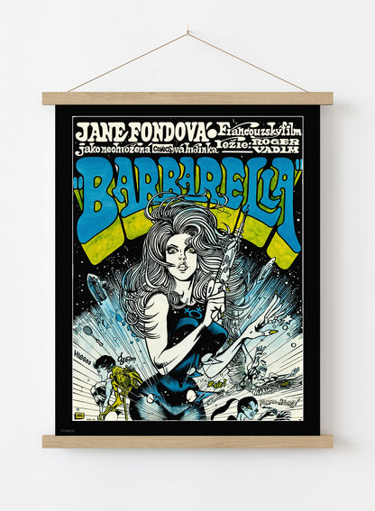 Barbarella Poster Art Print Vintage Poster Wall Art Print 30x40cm Hanger
