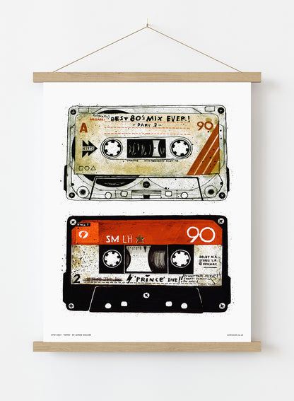 Tapes Pop Art Poster Art Print Vintage Poster Wall Art Print 30x40cm Hanger