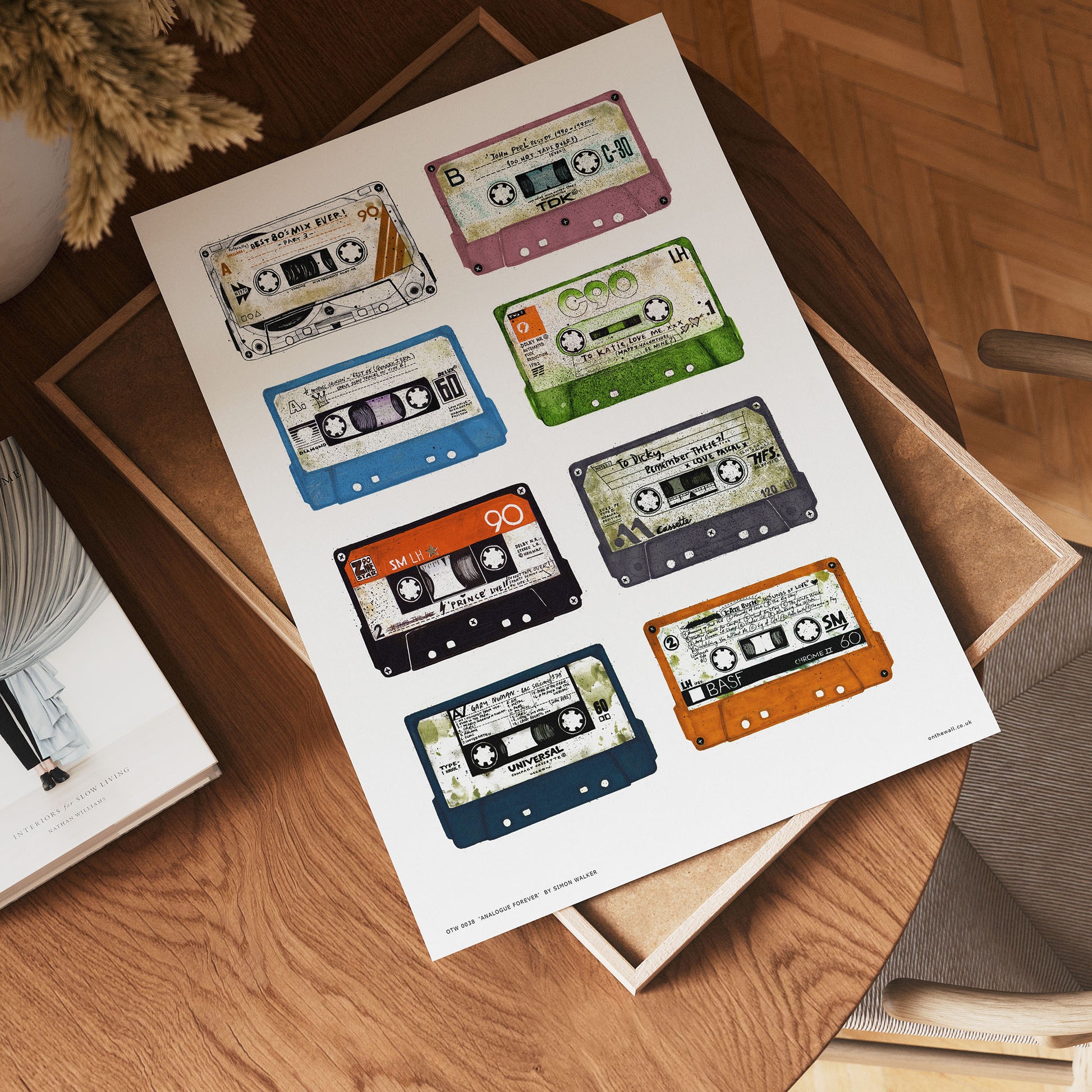 Analouge forever Cassette Tapes Poster Art Print 30x40cm