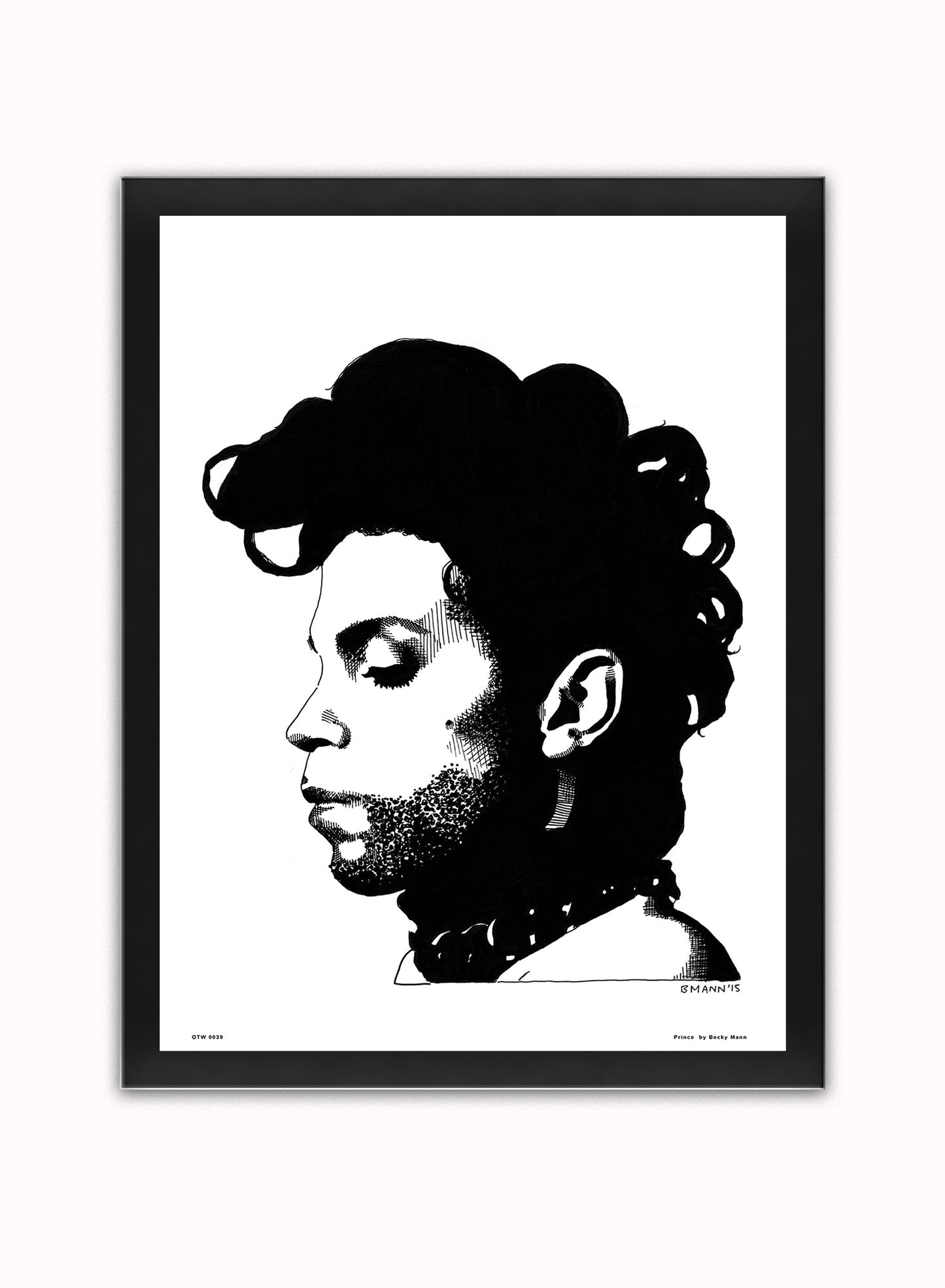 Prince by Becky Mann Poster Art Print Print – Becky Mann Poster Art Print Vintage Poster Wall Art 30x40cm Black Frame