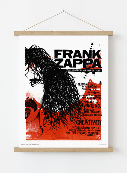 Frank Zappa Poster Art Print Vintage Poster Wall Art Print 30x40cm Hanger