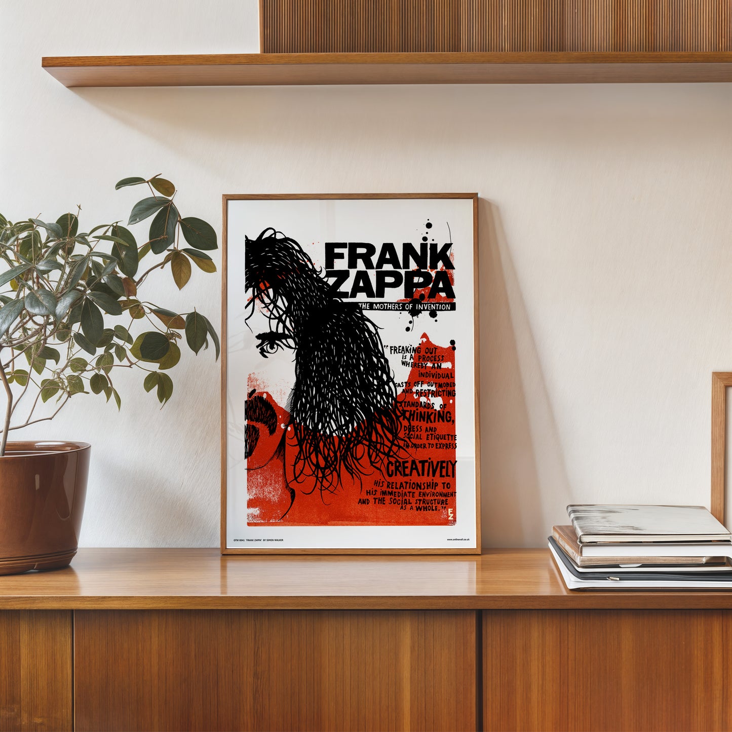 Frank Zappa Poster Art Print 30x40cm