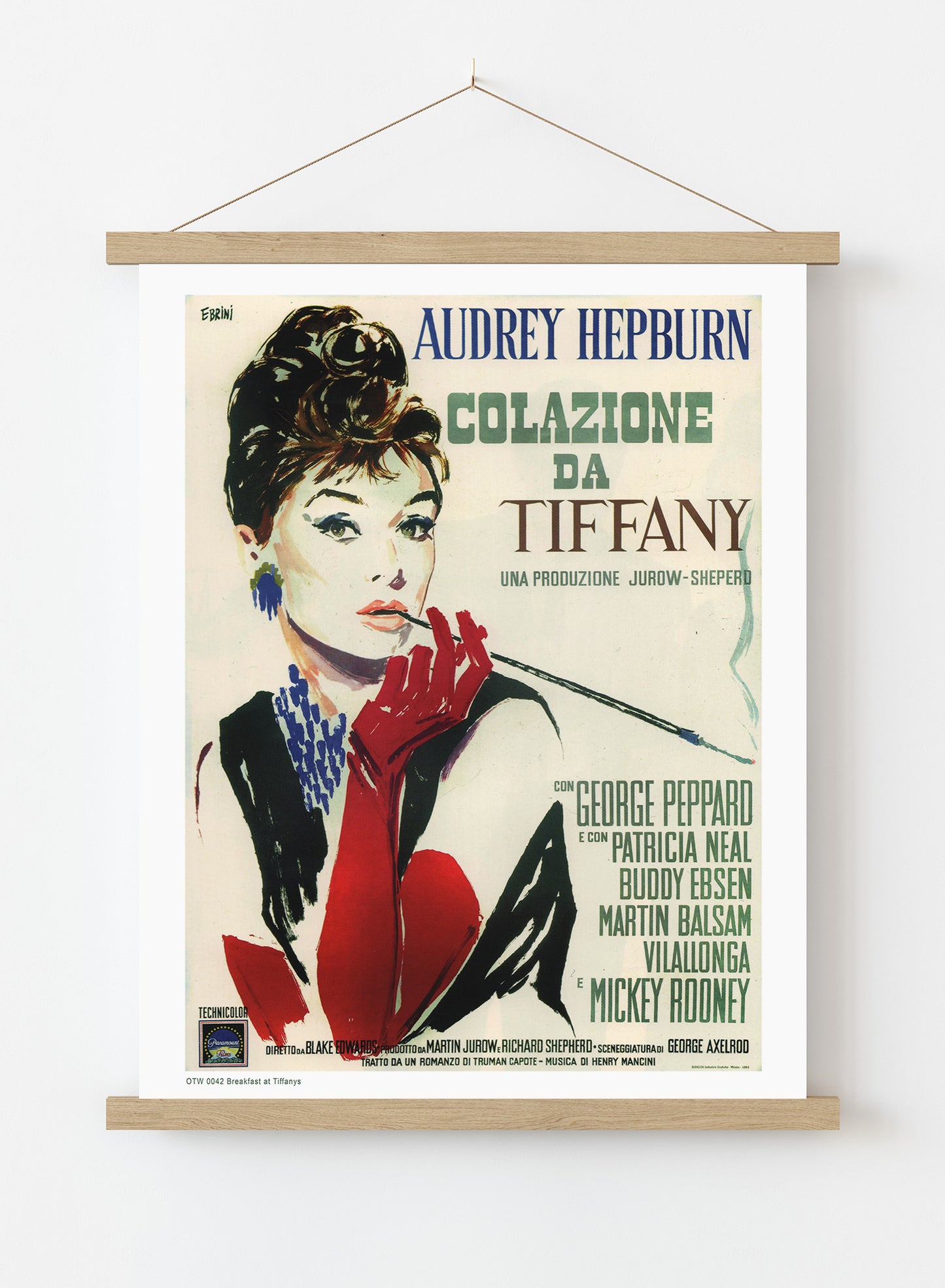 Breakfast at Tiffanys 1950 Poster Art Print Vintage Poster Wall Art Print 30x40cm Hanger